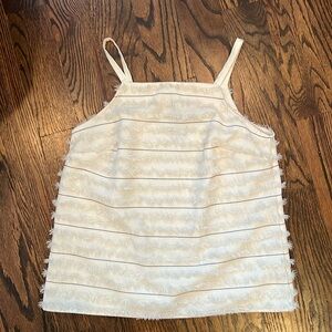 Maeve Tank from Anthropologie. Off white textured. Size 2.